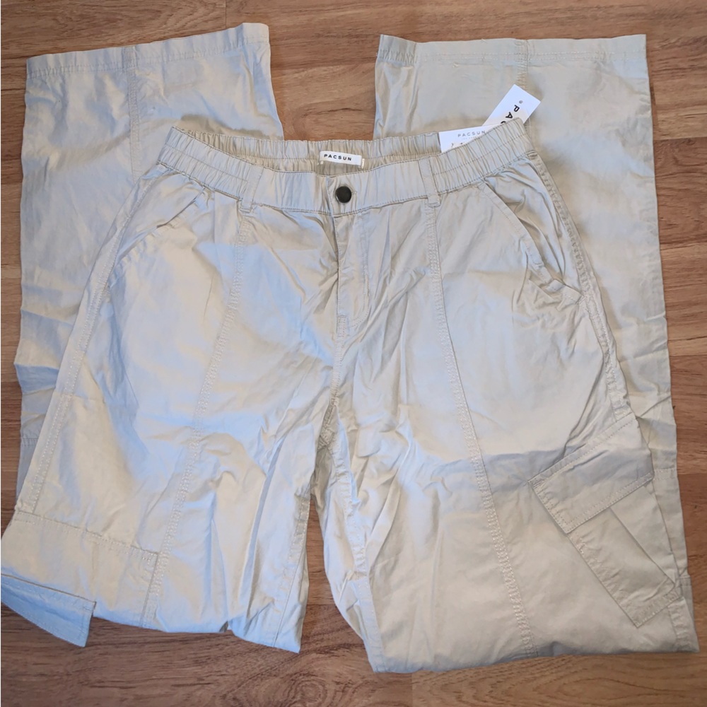 Pacsun Cargo Lowrise beige pants